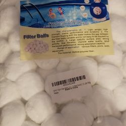  Pool Filter Balls, Eco-Friendly Fiber Filter Media for Swimming Pool Sand Filters Aquarium Fish Tanks Filters Alternative to Sand Filter(Equals 50 lb