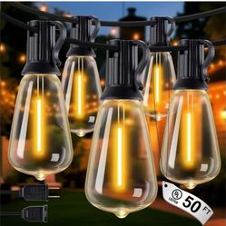 Outdoor String Lights - 50FT LED Patio Lights