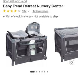 Bedside Sleeper And Changing Pad NO Playpen! 