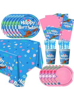 Tropical Hawaiian stitch  inspired Birthday Party Supplies Set - 141 Pieces