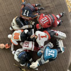 Lot Of 6”+ Sports Figurines With Stands
