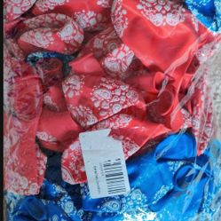 60 Pcs Bandana Balloons 12 Inch Latex  Party Balloons 