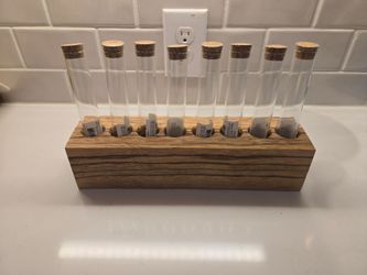 Quaint test tube spice rack