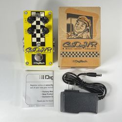 DigiTech CabDryVr Dual Cabinet Simulator Guitar Effect Foot Pedal with Adapter