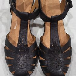 EasySpirit Sandals Size 8 M Ankle Strap adjustable Retail, Upper Leather