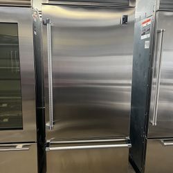 HESTAN 36”WIDE BUILT IN STAINLESS STEEL BOTTOM FREEZER 