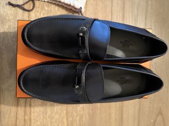 (Worn Once) Hermes Noir Destin loafer (Size 10 ) 100% Authentic