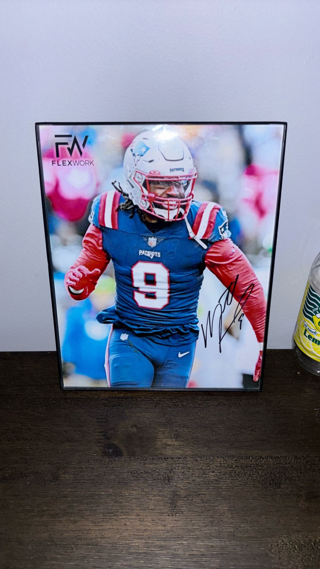 Matthew Judon # 9 Patriot Framed Signed Picture
