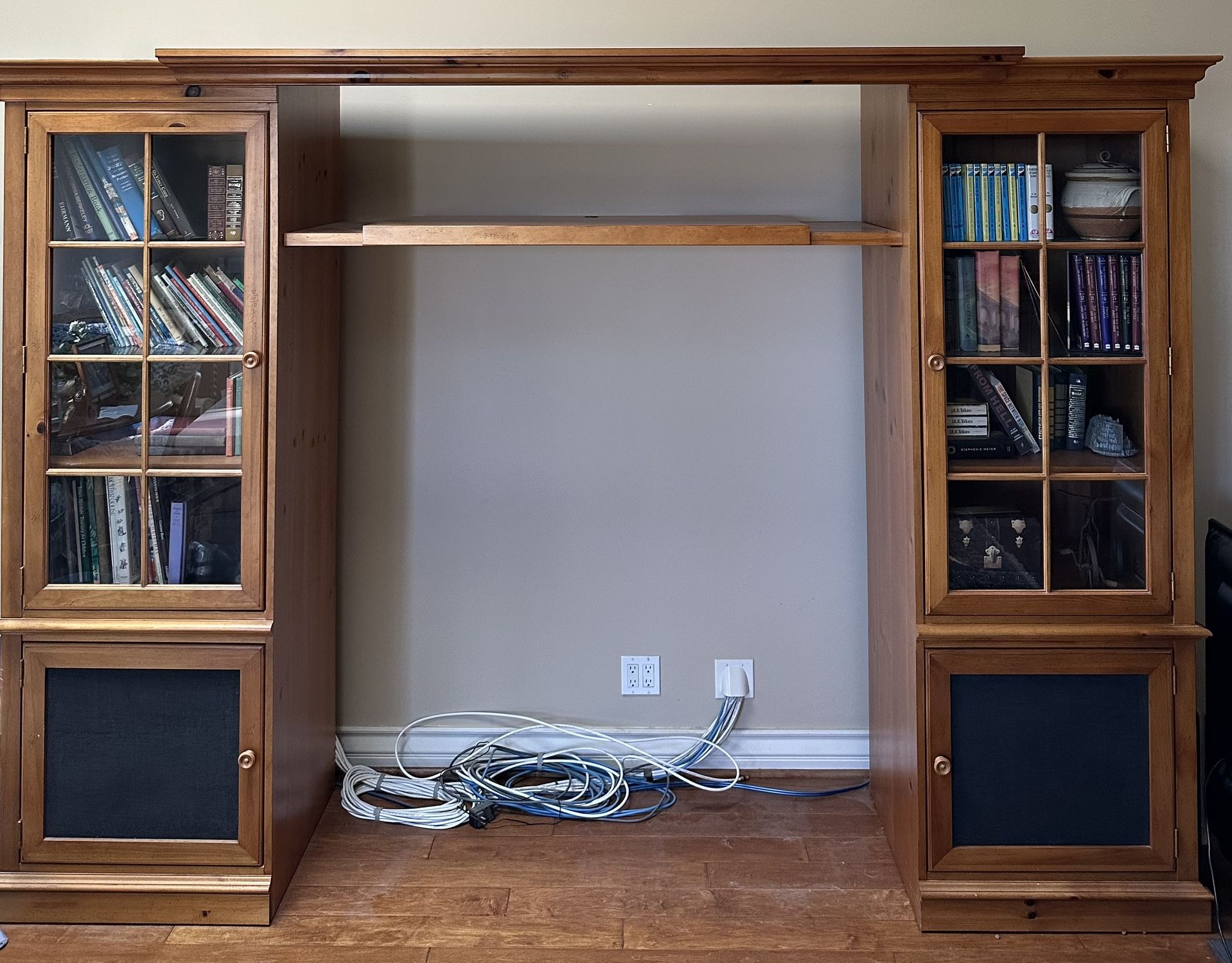 Entertainment center with Shelves
