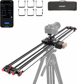 NEEWER 47.2" Motorized Camera Slider 120cm Carbon Fiber App Control ER1