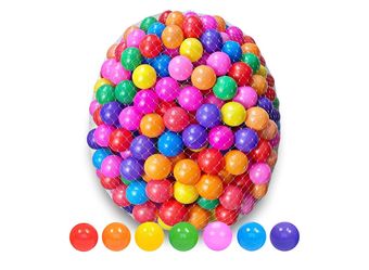 (Firm price)Ball Pit Balls 200 Count for Kids, 2.2” BPA Free Non-Toxic Crush Proof Plastic Balls, 7 Bright Colors for Ball Pits, Playpens, Play Tents,