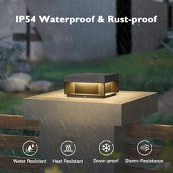 PAKEDANDUN Outdoor Post Lights Hard Wired, 7.8" Pillar Lights Outdoor