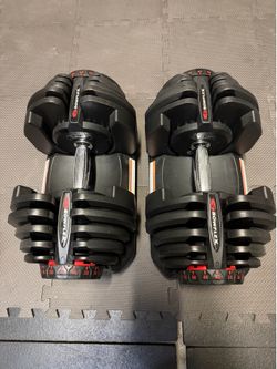 Bowflex adjustable dumbbells 10-90 lbs Pair Bench & Pull Up Bar