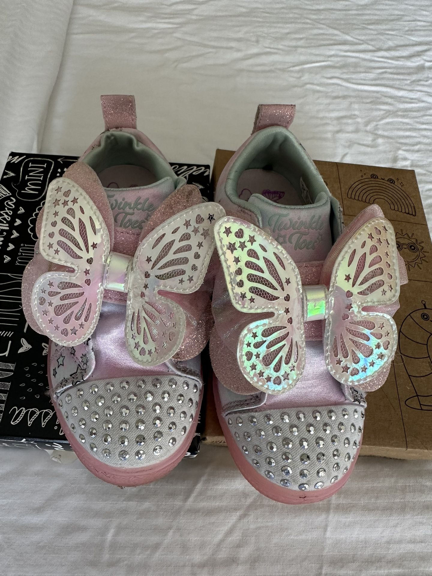 Butterfly Light Up Sneakers Shoes