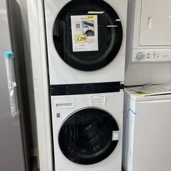 WashTower, LG Open Box 27” W With Warranty