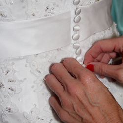 Sincerity Sz 6 White Strapless A-line Wedding Gown