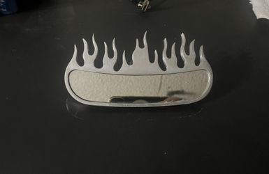 flames rear view mirror
