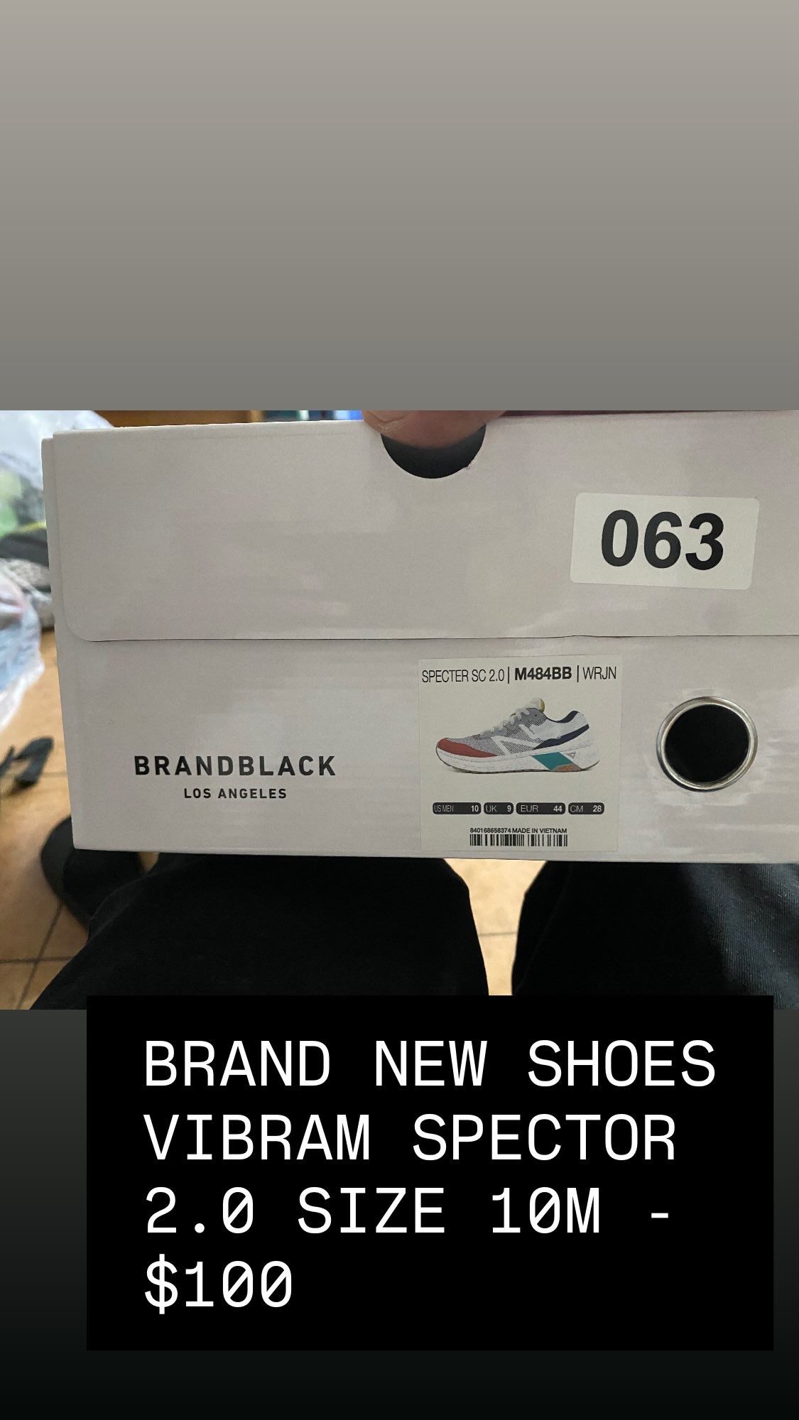 BRAND NEW SHOES -MENS SIZE 10M VIBRAM SPECTER SC 2.0 With OG Box.