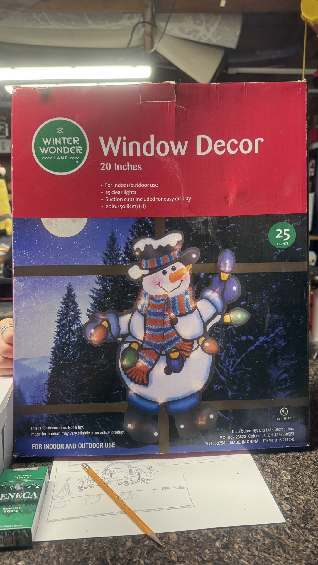 Christmas snowman yard decoration