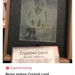 Crystal football plaque