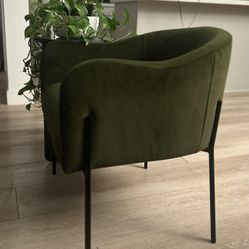 Green Suede Chair