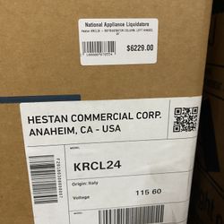 Hestan  KRCL24 24 Inch Refrigerator Column with 13.03 Cu. Ft. Capacity. New in box!!!