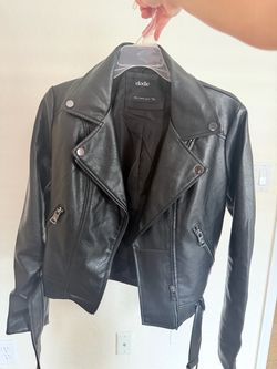 Elodie Black Leather Jacket NEW