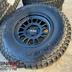 METHOD MR318 gloss black wheels Tacoma 4Runner Tundra Silverado Sierra Tahoe Rims Tires