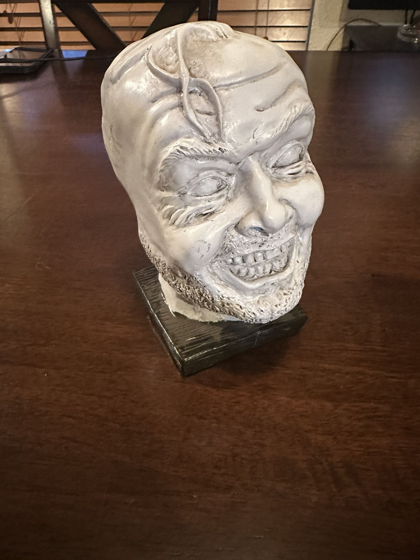 Head Bust Cast Of Jack Nicholson’s Character In Movie The Shining Here’s Johnny Face
