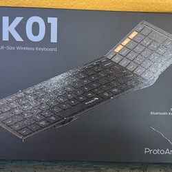 New KX01 ProtoArc Foldable Full Size Wireless Keyboard 