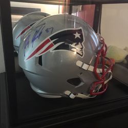Authenticated Full Size Riddell Helmet signed by Rob Gronkowski