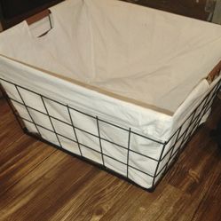 Large Wire Laundry Basket -$10