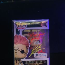 Ryomen Sukuna End Dug Voice Actor Signed Funko Pop