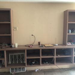 Open Concept Floating Entertainment Center 