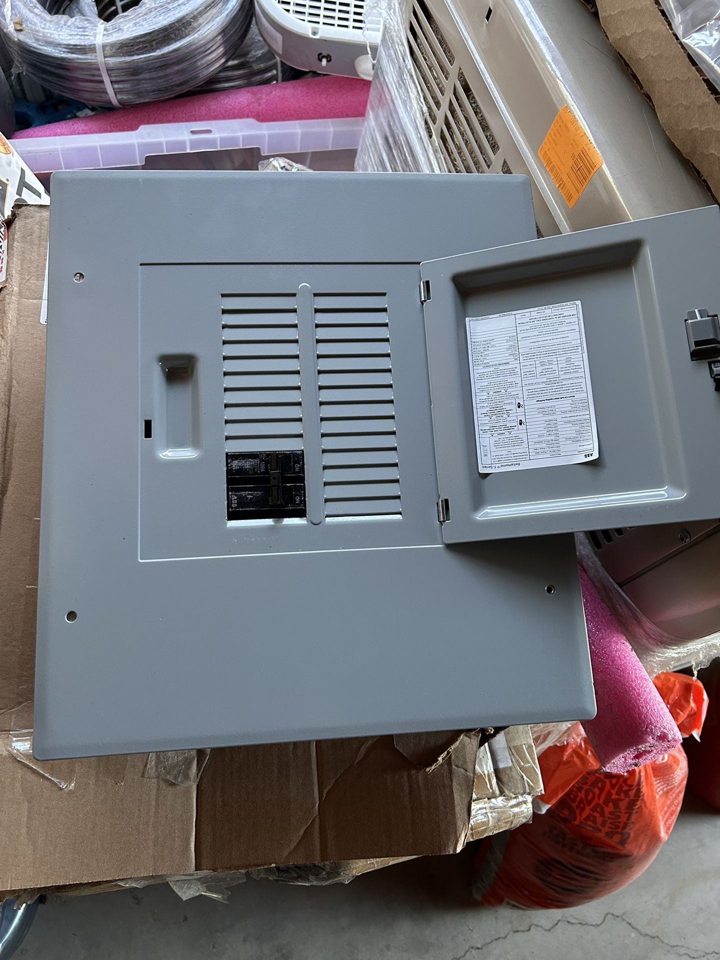 New 100 Amp Circuit Main Breaker 12 Space 24 Circuit Electrical Panel