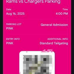 Pink Parking Rams Vs Chargers 