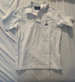 Psycho bunny white collar shirt for kids