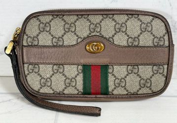 Authentic Gucci Ophidia Mini Leather Clutch – Brown (A1G009184)