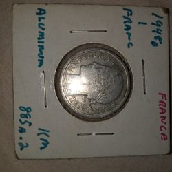 1948 France Aluminum Collectors Coin 