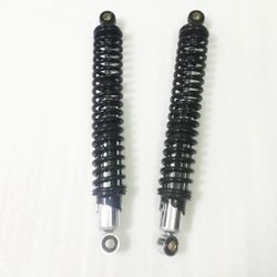 NTC Motorcycle Shop Motorcycle Rear Shock 15.75" / 400 Mm Universal Rear Suspension 1 Pair Black