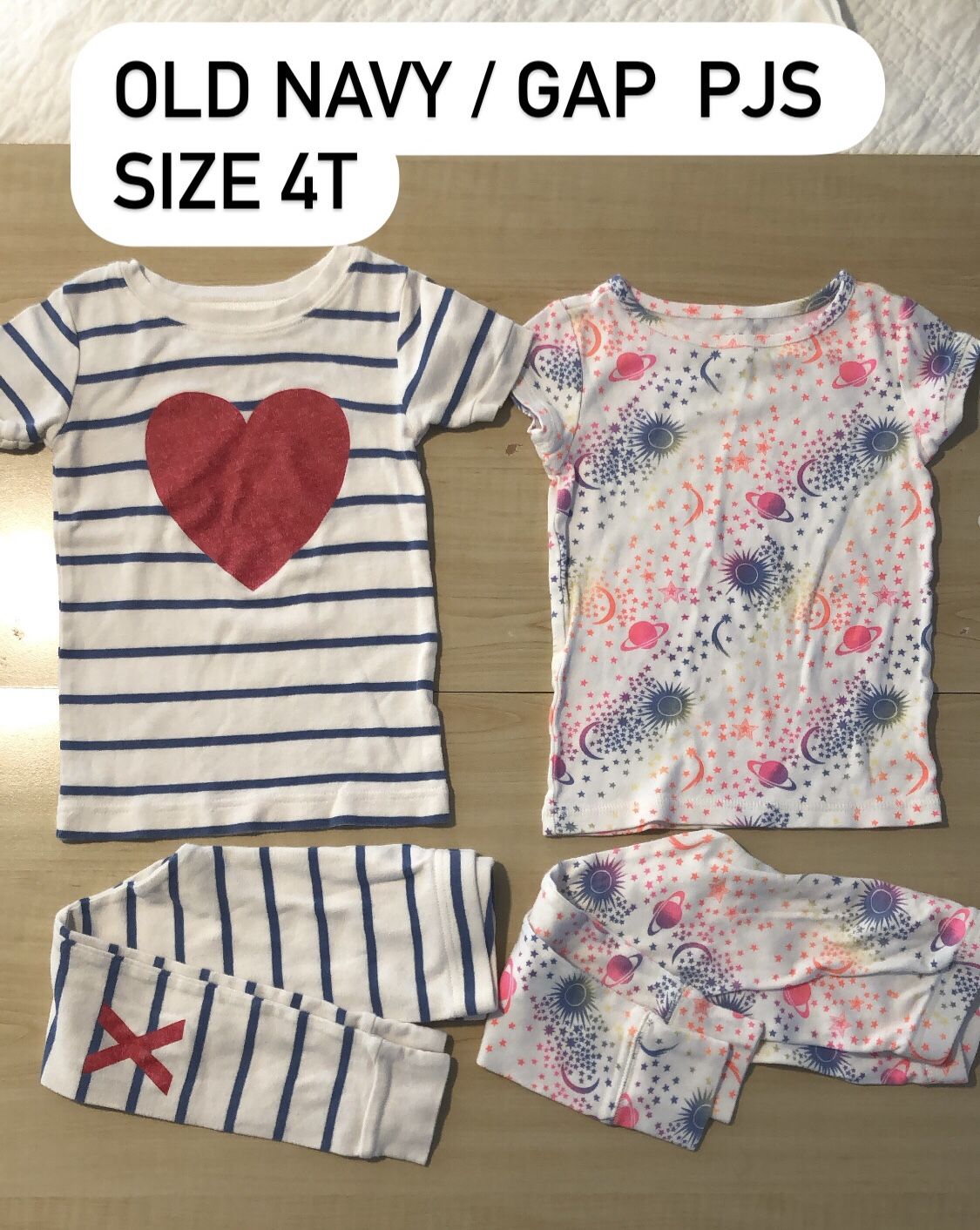 Pajamas / Short Sleeve PJs Size 4T