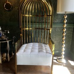 Gold Birdcage Chair