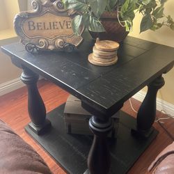 Black End Table 