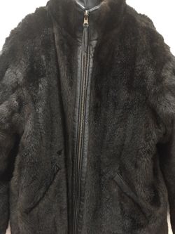 XL Reversible Leather/Fur Men's Jacket
