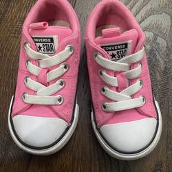 Girls Hot Pink Converse Shoes Size 6 Toddler 