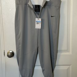 Nike Vapor Baseball Pants Grey Mens Size Medium Gray