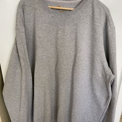 Carhartt Heavyweight Heather Gray Basic Crewneck Sweatshirt Mens Size 3XL