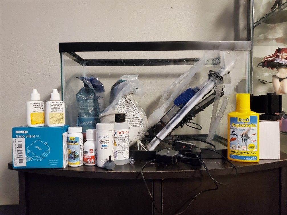 Complete Aquarium Set Up For Fish Or Shrimp-Has EVERYTHING You Need!