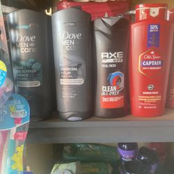 Dove, Old Spice, And Axe Body Washes