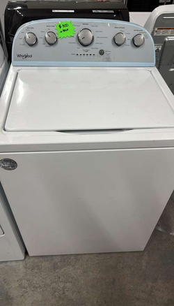 Whirlpool Top Load Washer – White, Dial Controls, Clean